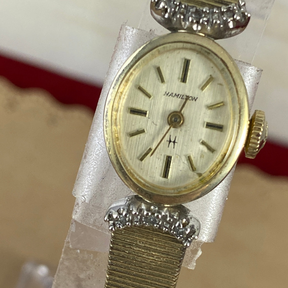Vintage 1950's Hamilton Diamond Watch 10K GF